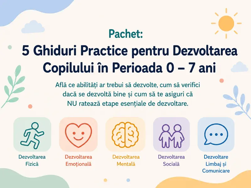 Pachet 5 Cursuri Dezvoltare Copii 0 - 7 ani